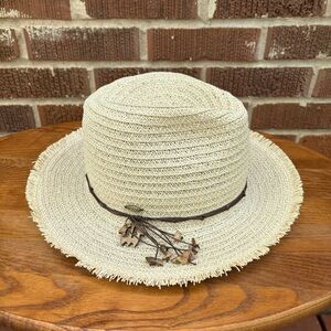 Scala Fringe 75% Paper 25% Polyester Hand Made Decorative Band One Size hat